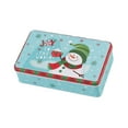 thumbnail image 4 of AMLESO Christmas Tin Box Gift Box Cute Case for Christmas Party Favor Holiday Snowman, 4 of 8