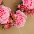thumbnail image 5 of Valentine's Day Heart Wreath Decoration, Wedding Proposal Party Decoration, Simulated Pink Rose and Hydrangea Wreath, Scene Decoration, 5 of 9