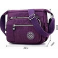thumbnail image 1 of Casual Shoulder Handbag with Multiple Pockets for Women, Ideal for Shopping, Travel, and Daily Use in Purple Color, 1 of 4