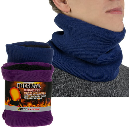 2pk Arctic Extreme Thick Heat Trapping Thermal Insulated Fleece Lined Neck Warmers
