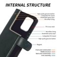 thumbnail image 4 of For Samsung Galaxy A33 5G Genuine Cow Leather Wallet Case Waxy Texture Phone Stand Cover, 4 of 5