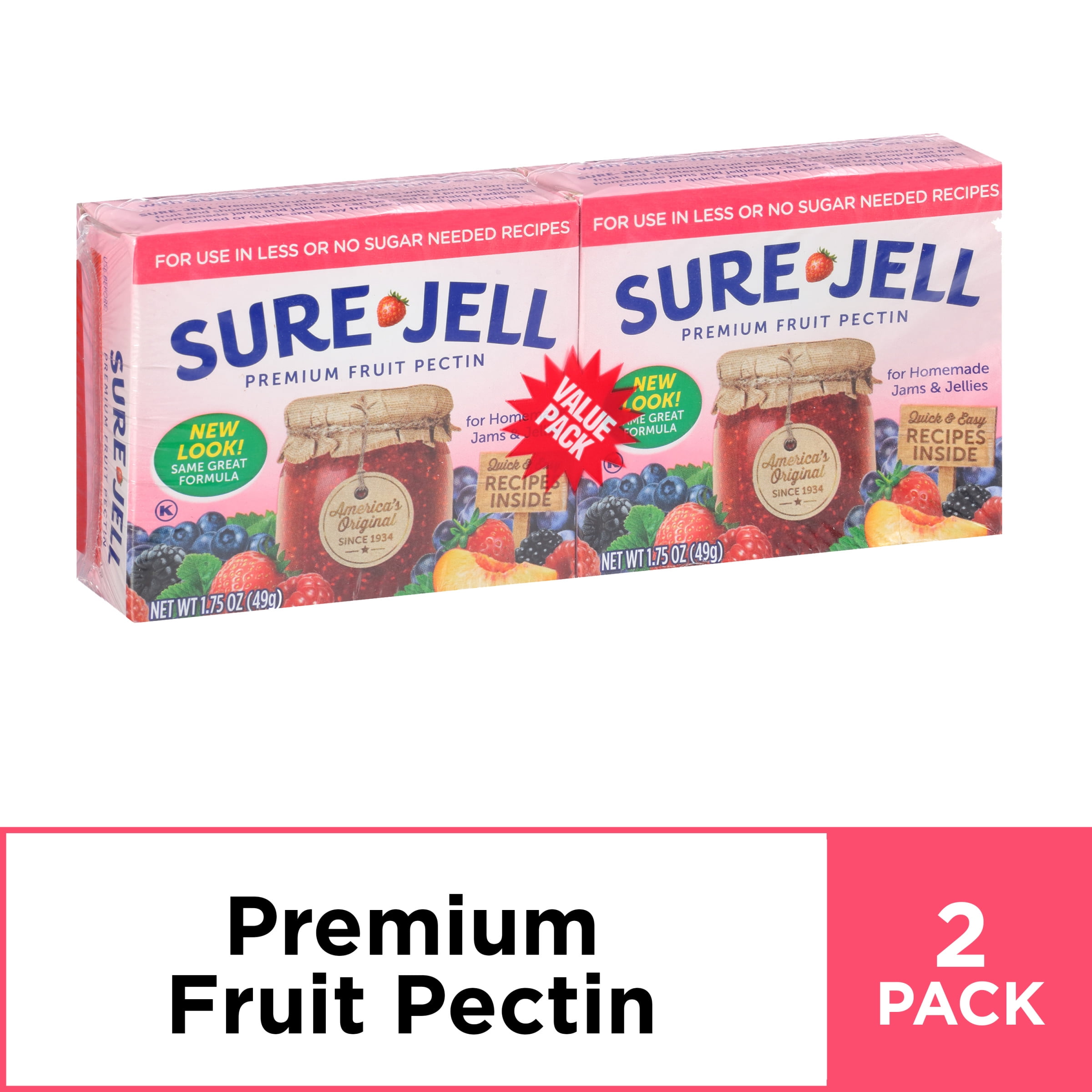 SureJell Light Premium Fruit Pectin, 2 ct 1.75 oz Boxes Walmart