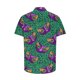 thumbnail image 3 of Ceisia Men's Mardi Gras Festive Print Short Sleeve Button-Up Shirt Collection | Leopard Print & Carnival Mask Button-Up Shirt Gifts, 3 of 8