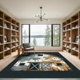 thumbnail image 2 of ODIKA 3'x5' Machine Washable Non-Slip Area Rug, Farmhouse White High Traffic Rug, Gray, 935971, 2 of 7