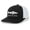 Black/White, variant on Scenic Trout Mens Embroidered Mesh Back Trucker Hat Baseball Cap, Charcoal/White