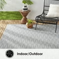 thumbnail image 3 of Nicole Miller New York Patio Country Willow Contemporary Geometric Indoor/Outdoor Area Rug, Blue/Grey, 5'2"x7'2", 3 of 8