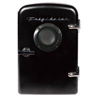 Frigidaire Portable Retro 6-can Mini Fridge EFMIS151, Built-in Bluetooth(R) Speaker, Black