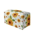 thumbnail image 4 of POLERO Tissue Box Cover Rectangle, Yellow Sunflowers PU Leather Tissue Box Holder Waterproof ,Decorative Facial Organizer for Bathroom, Vanity Countertop, Car, 4 of 7