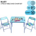 thumbnail image 3 of Bluey Kids' 3-Piece Table and Chairs Set, Blue, 3 of 8