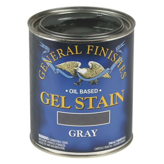 General Finishes Gray Gel Stain, Quart
