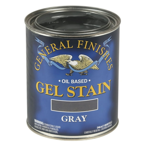 General Finishes Gray Gel Stain, Quart
