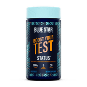 Blue Star Status Testosterone Booster for Men - w/KSM 66 Ashwagandha - Invigorate Stamina, Muscle Growth & Energy | Natural Test Booster Support - 90 Veggie Capsules