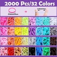 thumbnail image 3 of 32 Colors Small Hair Rubber Bands with 16 Styling Tools, 2000 count Elastic Girl  Hair Ties, Mini Bands with Elastic , Hair Accessories Xmas Stuff for Girls, 3 of 6