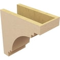 thumbnail image 5 of 6"W x 12"D x 12"H Classic Pescadero Rough Cedar Woodgrain TimberThane Corbel, Primed Tan, 5 of 6