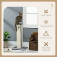 thumbnail image 4 of PawHut 32" Cat Scratching Post for Indoor Cats w/ Sisal Teasing Ball Grey, 4 of 9