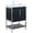 Black Matte, variant on Fine Fixtures Serenity 24 in. W x 18 in. D x 33.5 in. H Bathroom Vanity in White Matte with Gel Coated Thick Edge top in Whte with Black Hardware