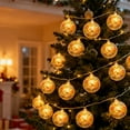 thumbnail image 1 of Guirnalda de luces LED navideñas con bombillas de letras | Luces decorativas navideñas enchufables para interiores y exteriores, 1 of 6