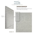 thumbnail image 5 of Transolid SWK603660-27 SaraMar 36-in X 60-in X 60-in Glue to Wall 3-Piece Tub Wall Kit, Grey Beach, 5 of 6