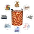 thumbnail image 6 of Balery Pizza Round Laundry Basket with Handles Waterproof Freestanding Laundry Hamper for Clothes Toys in the Dorm and Family-Medium, 6 of 8