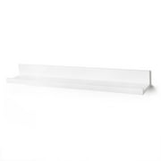 Americanflat 36 Inch White Floating Shelf with Lip - Long Wall Mounted Storage