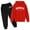 Red, variant on Adeawade Clothes For Boys Autumn And Winter Letter Printed Long Sleeve Pullover Sweatshirt Hoodie Set Cute Outfits Boy'S Clothing Set Black 5-6 Years