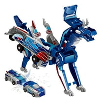 PayUSD 2-in-1 Collision Transformation Dinosaur Toy Cars Magnetic Convertible Dinosaur Toys for Kids 3-12 Perfect Christmas Birthday Gift for Boys