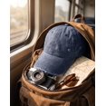 thumbnail image 3 of Vintage Distressed Washed Cotton Dad Hat for Men & Women - Adjustable Ripped Baseball Cap, Packable Soft Top Sun Hat for Outdoor, Casual, Travel Navy, 3 of 8