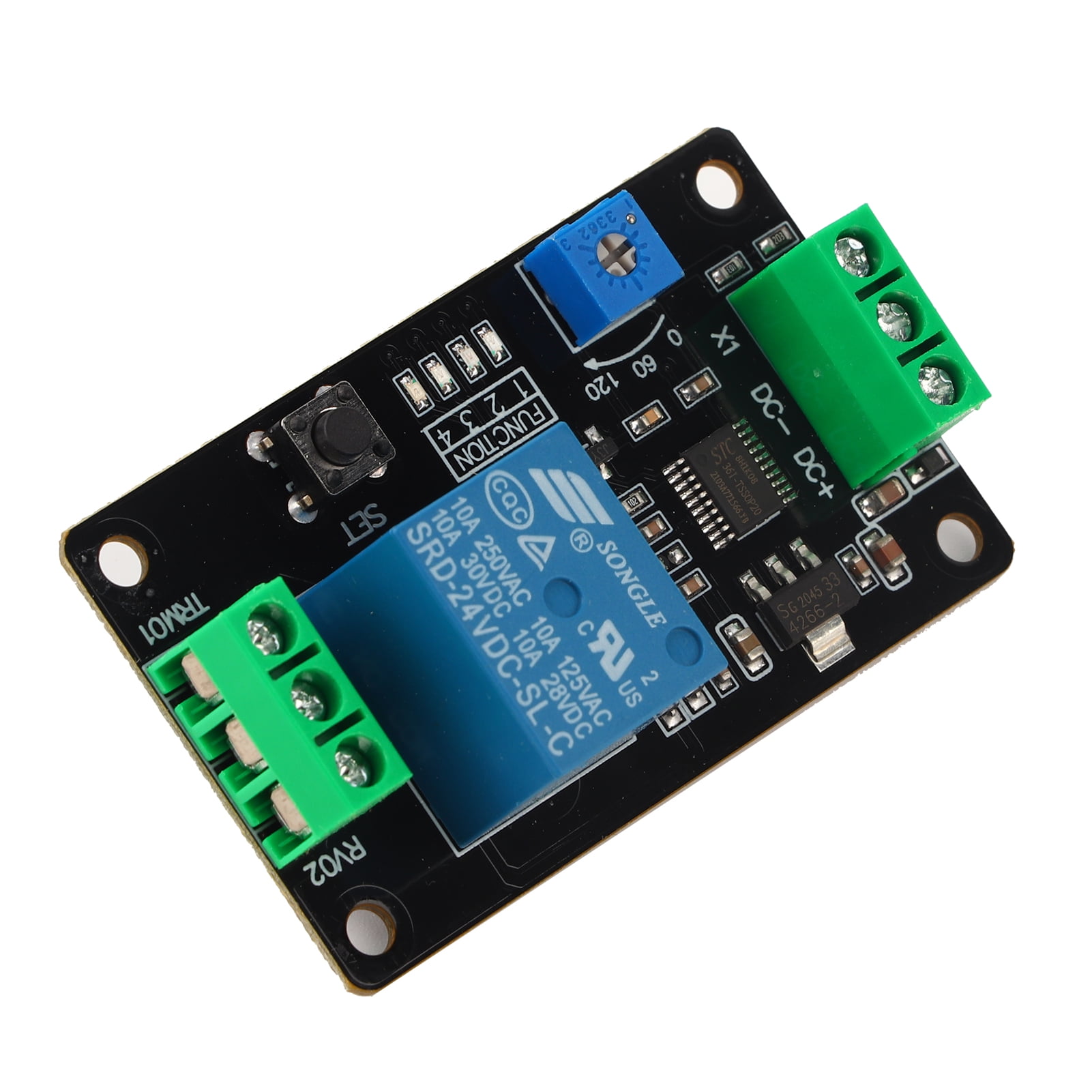 Delay On Off Relay, Durable DC 5V/12V/24V Delay On Time Relay Delay