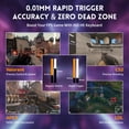 thumbnail image 6 of ATTACK SHARK X65 HE Wired Rapid Trigger Magnetic Switch 65% Mechanical Gaming Keyboard and R1 Mouse Combo,8KHZ Polling Rate,2.4Ghz Wireless/USB C/BT Lightweight Mice,18K DPI for Esport Gamer, 6 of 10
