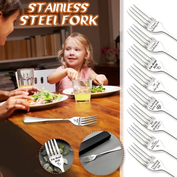 Dinner forks, Food Grade Stainless Steel forks Silverware, Table forks Use for Home Kitchen Restaurant, Flatware Silverware forks, Mirror Polished & Dishwasher Safe Silver D