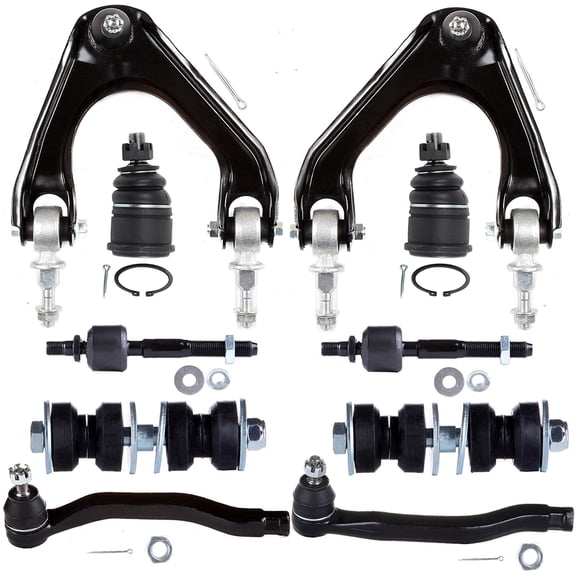 ECCPP 10pcs Upper Control Arm Inner Tie Rod End Outer Tie Rod End Sway Bar End Link Lower Ball Joint fit for 1990-1993 For Honda for Accord