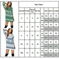 thumbnail image 1 of Robe Pull Imprimée Flocon de Neige Élan de Noël pour Femmes Manches Longues Robe Ample, 1 of 1