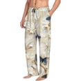 thumbnail image 6 of Kdxio Elegant Butterflies And Pearls Print Men's Sleep Pajama Pant Lounge Pants with Pockets-Large, 6 of 6