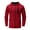 Red, variant on Men's Spring&Winter Solid Color Long Sleeved Hooded Top And Trousers Suit Haptic Suit