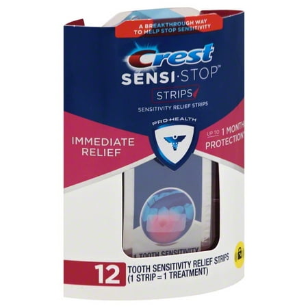 Crest Sensi-Stop Strips 12ct Dental coating, tooth-desensitizing