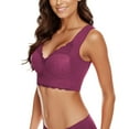 thumbnail image 4 of Eashery Women's Sports Bra Seamless Comfy Womens Bras Purple?4XL, 4 of 5