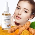 thumbnail image 4 of Sérum corrector de manchas oscuras con aceite esencial de cúrcuma, sérum hidratante y reparador para el cuidado de la piel con alto brillo (30 ml)., 4 of 9