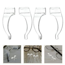 GJX 10 Pairs Eyeglass Ear Grip - Comfortable Anti-Slip Holder, Silicone Ear Hook, Eyeglass Temple Tips Sleeve Retainer for Glasses, Sunglasses, Clear