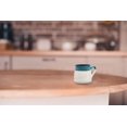 thumbnail image 3 of Large Pottery Coffee Mug 16 oz - Ceramic Tea Cup - Soup Mug with Handle - 1 Pcs (White to Blue), 3 of 5