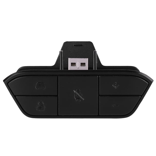 Ccdes Adaptador de auriculares con conector de audio de 3,5 mm, adaptador de auriculares estéreo para juegos con cable a prueba de polvo de plástico para Xbox One con control de juego y sincronización