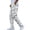 White, variant on WIZUTIZ Mens Suit Pants Printed Elastic Waist Drawstring Wide Leg Pants Summer Outdoor Trendy Lounge Trousers with Pockets