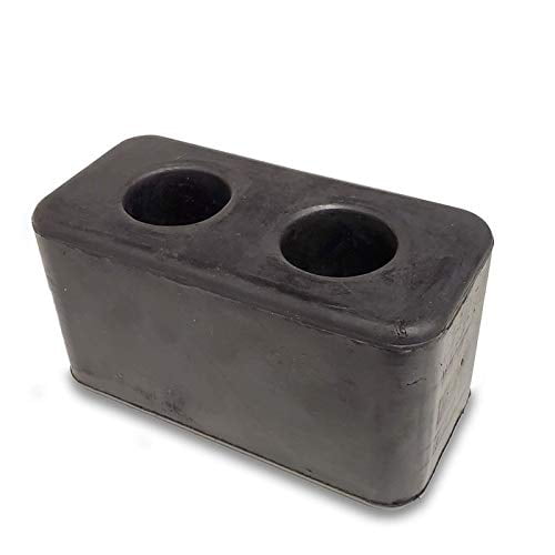 UrMarketOutlet 1x Molded Rubber Bumper Dock Buffer 6" x 2-7/8" x 3-1/4" for Chassis/Trailers/Truck/Flatbed/Reefer with Steel Washer (4502-1267)