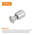 thumbnail image 3 of 2 Pack M6x1x9.5mm Panel Spring Screws, PFC2 Knurled Head Spring Screws, 3 of 5