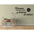thumbnail image 1 of Empresal Bésame Antes De Salir Y Después De Entrar Vinilo Decorativo Para Pared Black 28"Hx13"W SQ56, 1 of 5