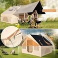 thumbnail image 3 of Vebreda 6-Person Inflatable Camping Tent with Pump, Waterproof Family Tent for Outdoor Camping, Hiking & Travel, Beige, 3 of 7