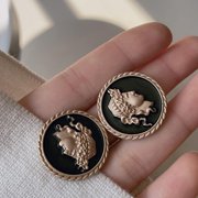 COVE Elegant Vintage Portrait Studs, Perfect Gift for Bridal, Anniversary & Office