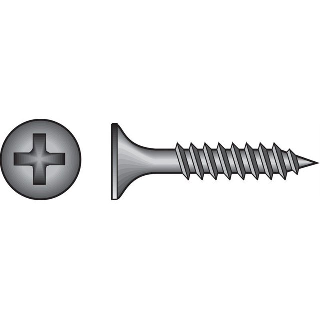 The Hillman Group 39284 6x1 Inch Fine Thread Phillips Drywall Screw, 100-Pack