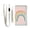 Hand-painted Rainbow, variant on JIALIOU Nylon Trifold Card Wallet with ID Window Zipper Pocket for Men Women Teen Happy Snowman with Colorful Lights