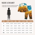 thumbnail image 4 of Pofeuu Clear Sky Sunflower Print Womens Pajamas Set Long Sleeve Sleepwear Button Down Nightwear Soft Pj Lounge Sets Button Down Pajamas Women-Small, 4 of 7