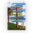 thumbnail image 2 of Honoka'a, Hawaii, Destination Signpost (12x18 Wall Art Poster, Room Decor), 2 of 3